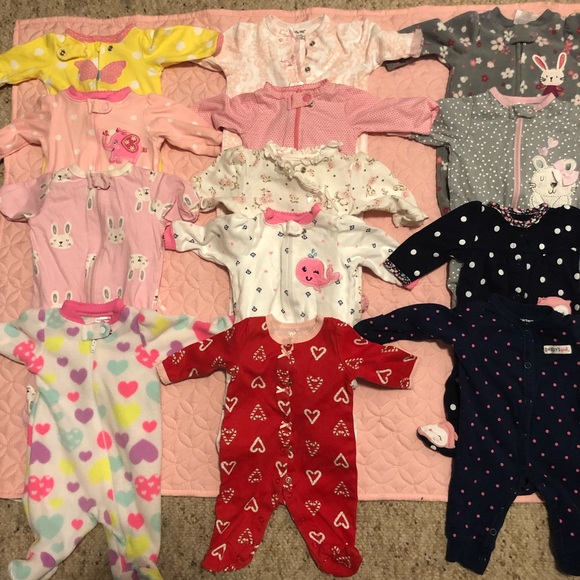 14 newborn/0-3 sleepers! Bundle - Picture 1 of 4